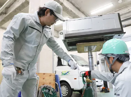 設備点検の様子